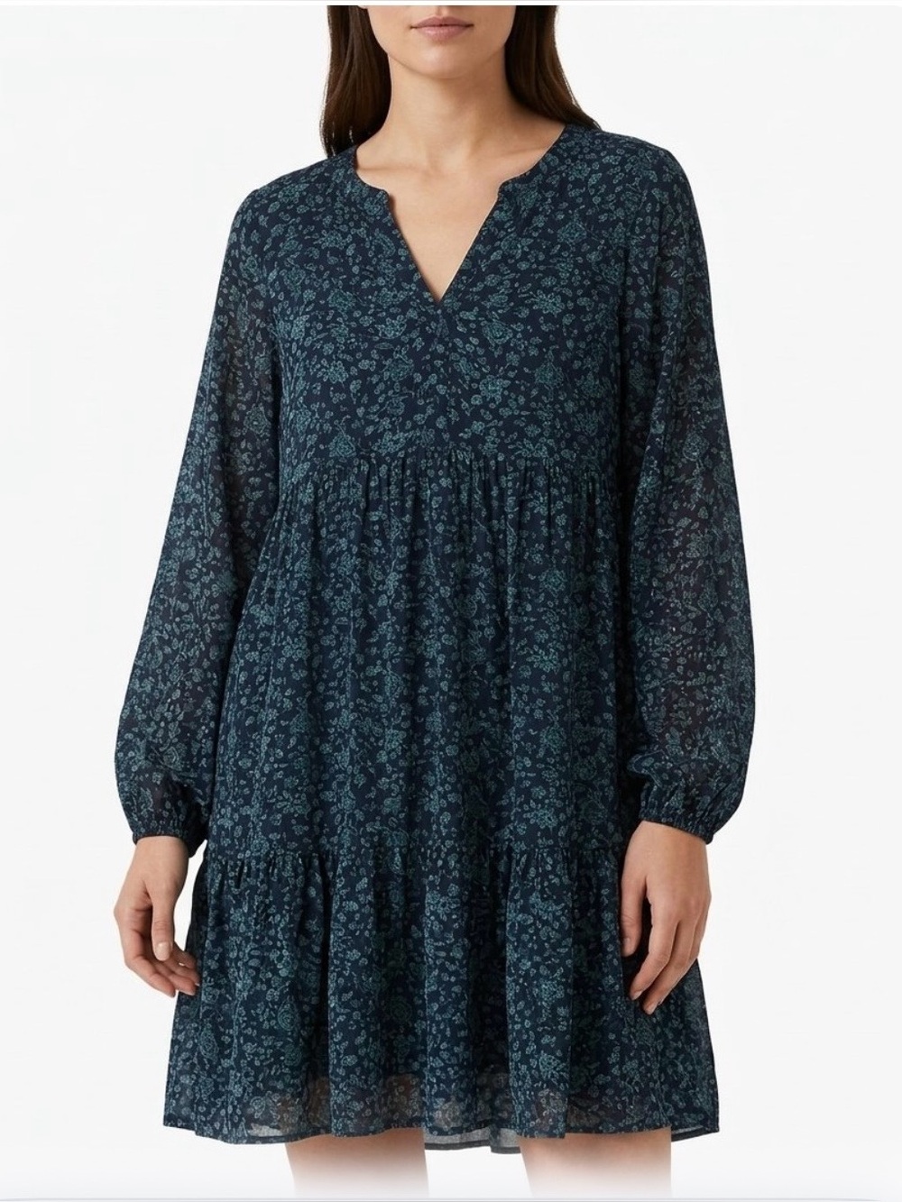 BeachLunch Lounge NWT Printed Alessi Tiered Babydoll Dress XL